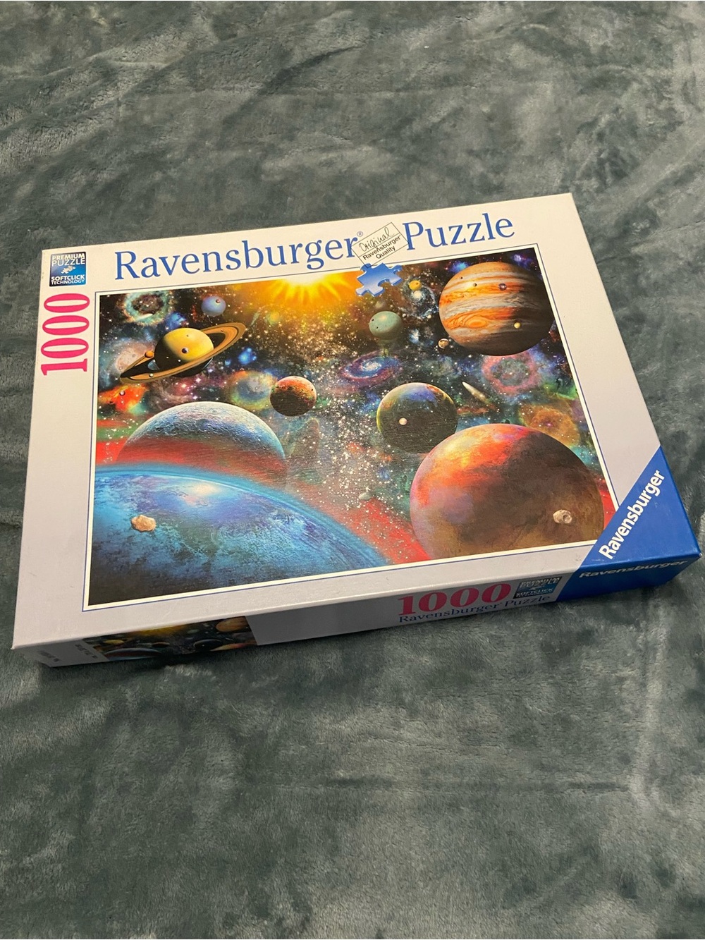 Ravensburger Space Planets Puzzle - Blue, Orange, Yellow, Green